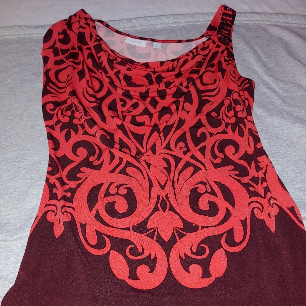 Mixed Sleeveless Shirt